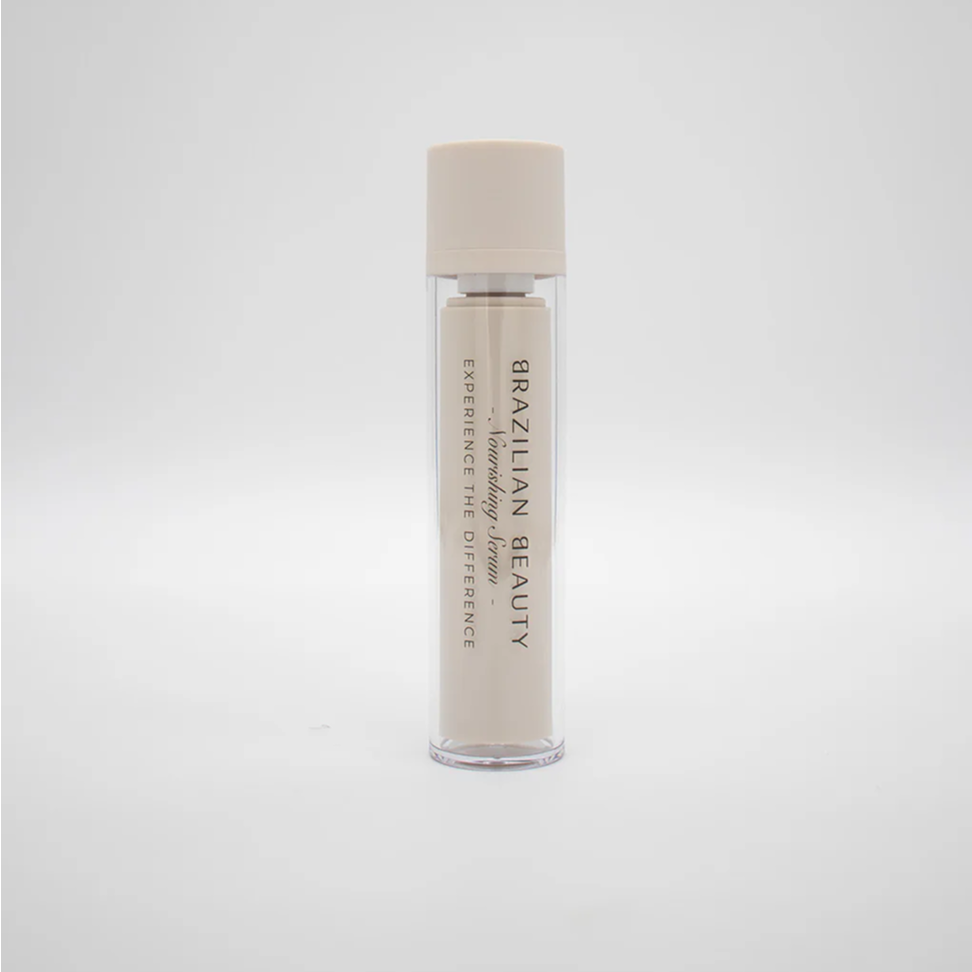 Brazilian Beauty Nourishing Serum bottle on a white background 