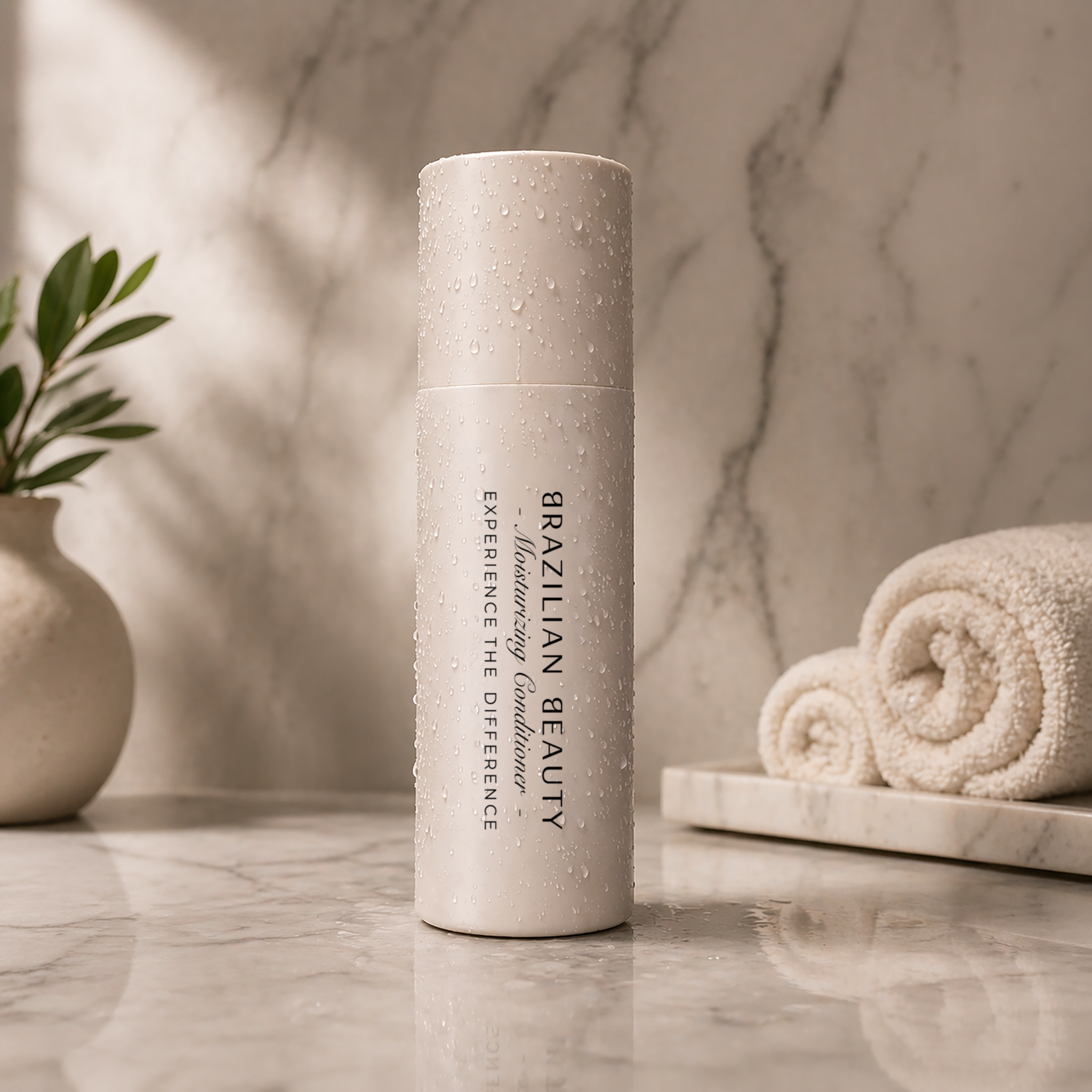 Brazilian Beauty Moisturizing Conditioner in a shower setting 